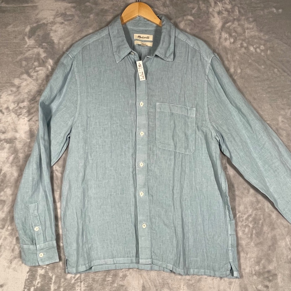 Madewell Light Blue Casual Button Down Shirt